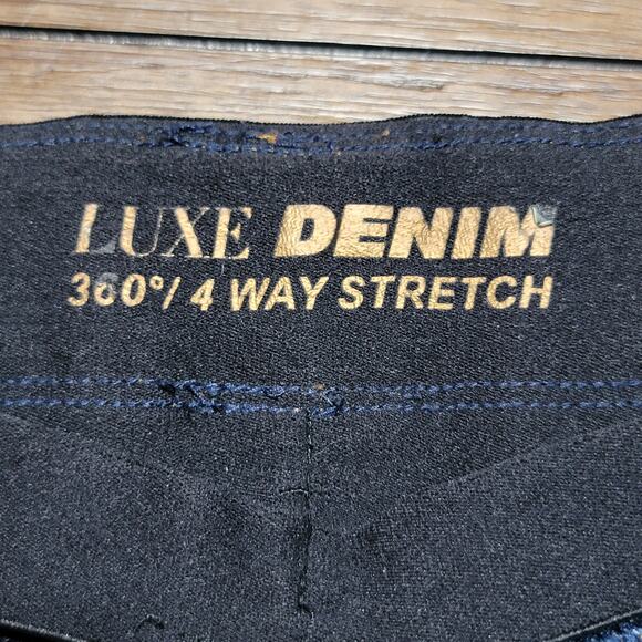 Luxe Denim 4 Way Stretch Pull On Jeggings - Size Large (14-16) - Picture 5 of 7
